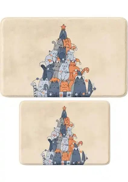 Monnhein Sevimli Tasarımlı Yılbaşı Dekoru ve Çok Amaçlı Paspaslar: Güvenli ve Şık Alternatif