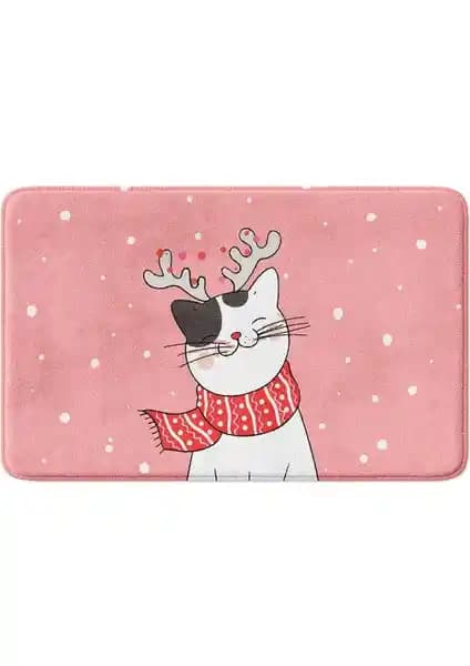 Monnhein Sevimli Yılbaşı Temalı Banyo Paspası Güvenlik ve Şıklık Sunar