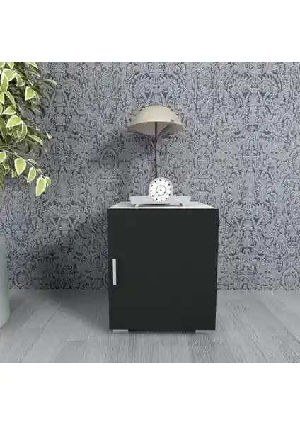 Moonlife Siyah Komodin: Şık ve Dayanıklı Modern Yatak Odası Mobilyası
