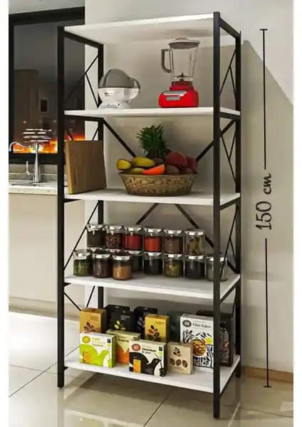 Morpanya Oven Metal Mutfak Rafı: Dayanıklı ve Çok Amaçlı Mutfak Depolama Çözümü