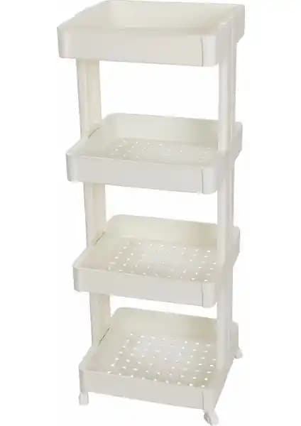 Motek Organizer 4'lü Çok Amaçlı Raf Beyaz: Modern ve Şık Depolama Çözümü