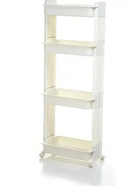 Motek Tekerlekli Organizer 4'lü Raf: Pratik ve Estetik Depolama Çözümü