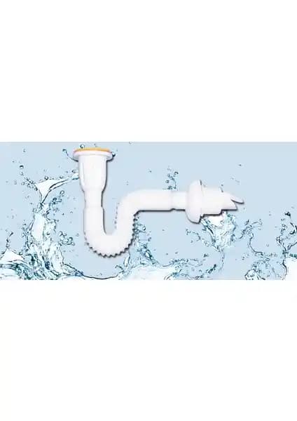 Muffmatik Çekvalfli Körüklü Lavabo Sifonu: Dayanıklı ve Pratik Modern Tesisat Çözümü