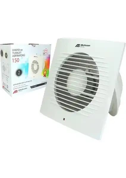 Mutlusan 150L Banyo ve Tuvalet Aspiratörü Güçlü ve Sessiz Havalandırma Çözümü