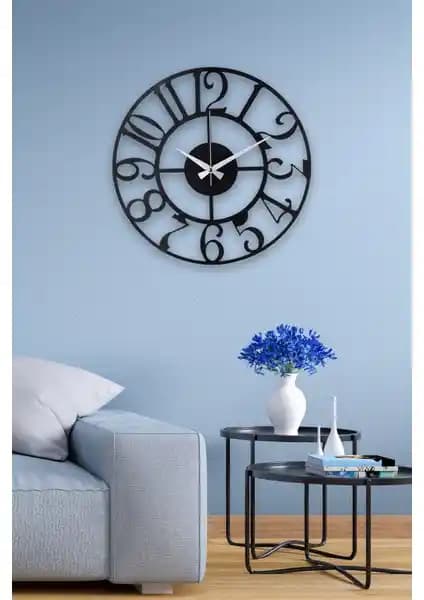 Muyika Bonni Metal Siyah Duvar Saati Modern ve Dayanıklı Tasarım Özellikleri