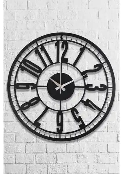 Muyika Bruno Metal Siyah Duvar Saati: Modern ve Şık Tasarımıyla Dekorasyona Zarafet Katar