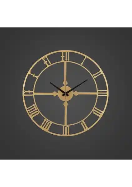 Muyika Rome Metal Eskitme Duvar Saati 50x50 cm Modern ve Estetik Tasarım Özellikleri