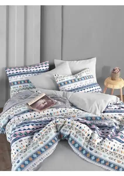 My Story Mystory Lastikli Çarşaflı Çift Kişilik Nevresim Takımı Modern ve Konforlu Tasarım