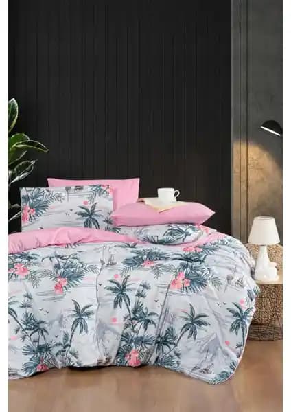 My Story Palmiye Desenli Çift Kişilik Nevresim Takımı Konfor ve Estetiği Bir Arada