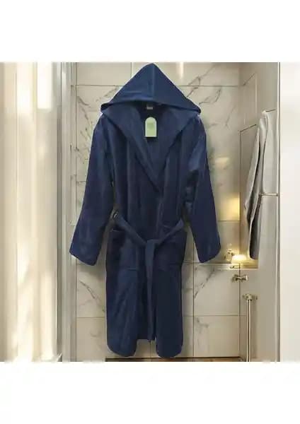 MySoft Home Kadife Kapüşonlu Bornoz: Yumuşak ve Şık Tasarım ile Günlük Konfor