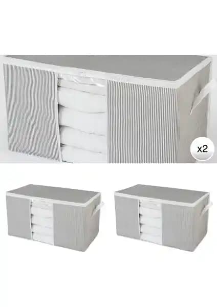 Nacarev Çift Adet Mega Boy Pencereli Baskılı Yorgan Hurçleri ile Pratik ve Şık Depolama Çözümü