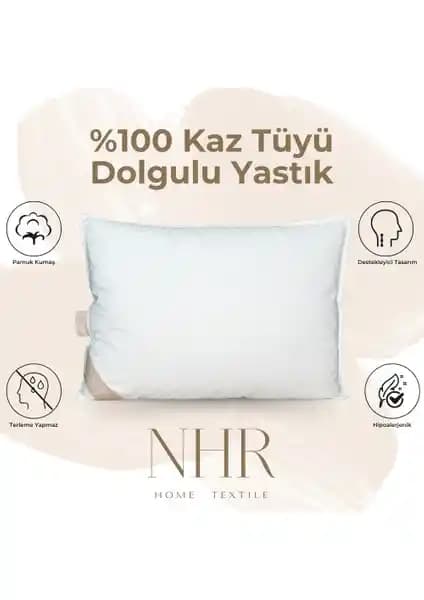 NHR Home %100 Kaz Tüyü Dolgulu ve Antibakteriyel Uyku Yastığı Özellikleri ve Kullanım Kılavuzu