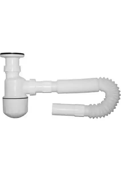 Nova Taslı Körüklü Lavabo Sifonu: Modern ve Dayanıklı Banyo Bağlantı Çözümü