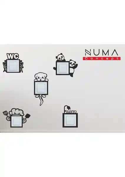 Numa Concept 5'li priz çerçevesi seti modern ve şık tasarımıyla ev dekorasyonunu yeniler