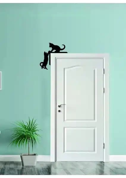 Numa Concept Kediler Ayna Kapı Köşe Dekoru Modern ve Şık Tasarım