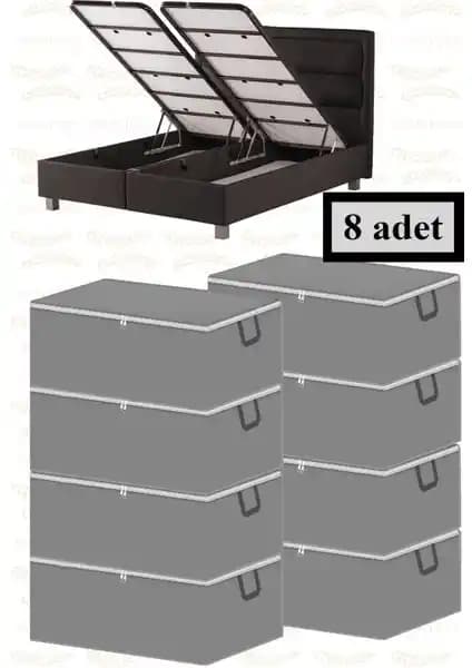 Nutex 8 Adet Baza Altı Çekyat Tipi Hurçlar ile Pratik ve Dayanıklı Depolama Çözümü