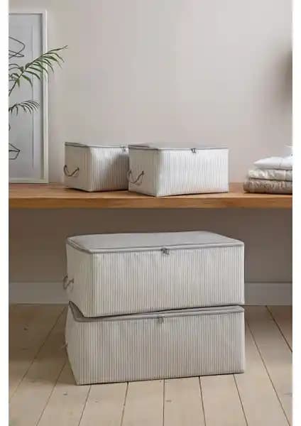 Ocean Home Textile 4'lü Hurç Seti Gri - Dayanıklı ve Pratik Saklama Çözümleri