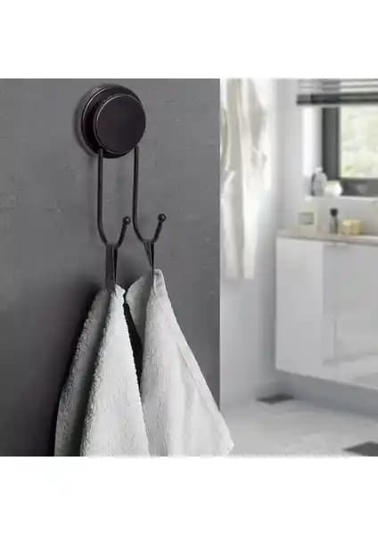 Okyanus Home Magic Fix Siyah İkili Askı: Güçlü ve Yeniden Kullanılabilir Pratik Yapışkan Askı