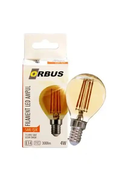 Orbus ORB-PA45 Sarı Işık LED Ampul: Enerji Tasarruflu ve Estetik Aydınlatma Çözümü