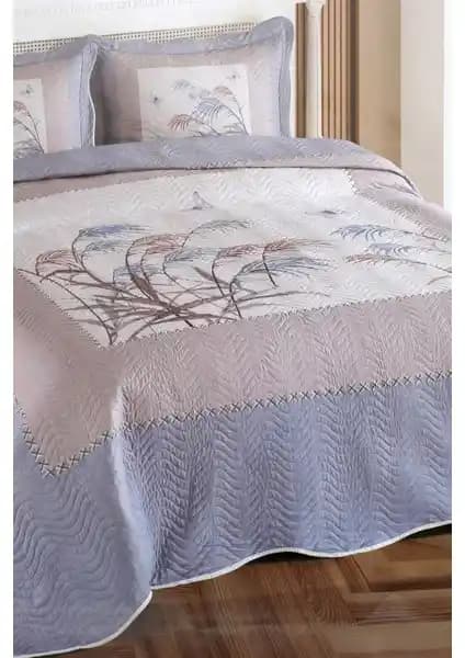 Örtüm Pamela Çift Kişilik Kapitone Yatak Örtüsü Takımı Doğal Desenler ve Canlı Renklerle Dekorasyon