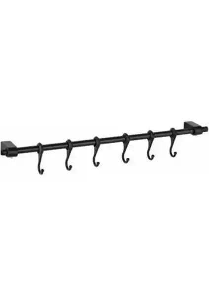 Orvila Siyah Metal Mutfak ve Banyo Askısı: Modern ve Dayanıklı Çok Amaçlı Askı Çözümü