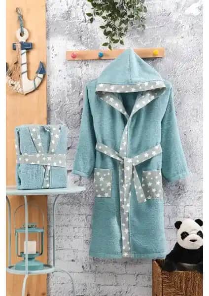 Oyalı Textile Çocuk Bornozu Kapşonlu: Yüksek Kaliteli Pamuklu Tasarım ve Konfor