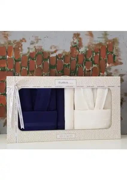 Özdilek Branch Aile Banyo Seti Lacivert ve Krem Renk Seçenekleriyle Kaliteli Konfor