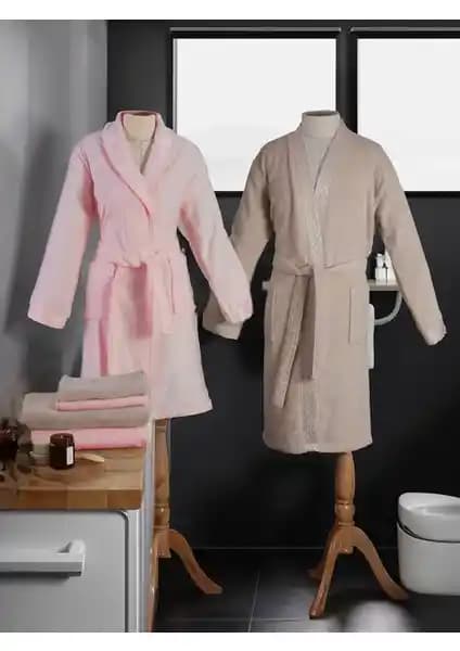 Özdilek Elissa Bornoz Takımı: Yüksek Kalite ve Şıklık Sunan Pamuklu Bornoz Seti