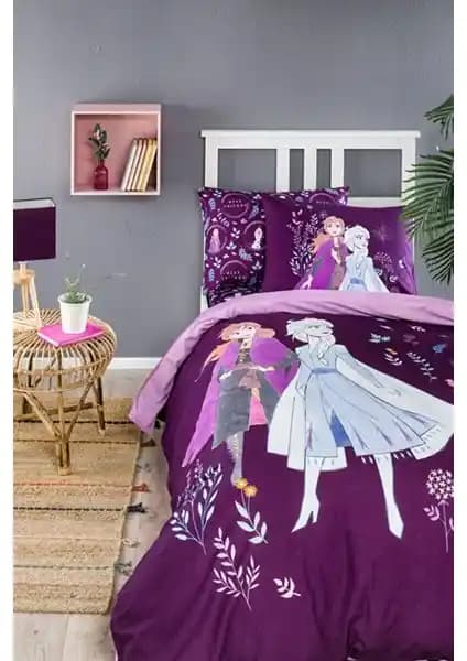 Özdilek Frozen Natural Disney Lisanslı Lastikli Çarşaf Çocuk Nevresim Takımı 75-90 karakter