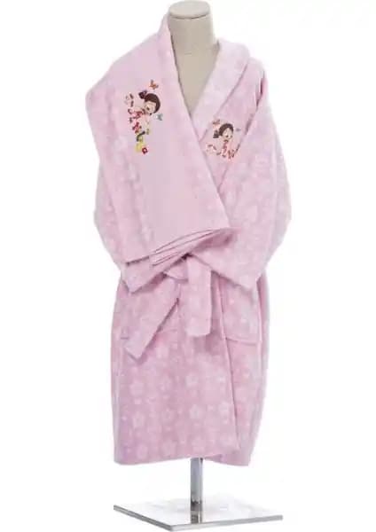 Özdilek Niloya Heart Havlu Bornoz Seti 7-8 Yaş Kız Çocukları İçin Şık ve Kullanışlı