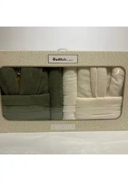 Özdilek Trendy Aile Bornoz Seti: Şıklık ve Konfor Sunan Pamuklu Ev Giyim Ürünü