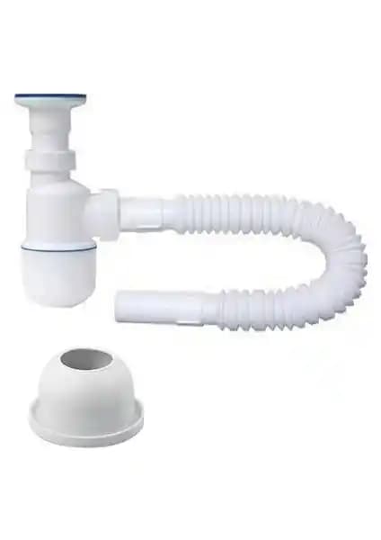 Pars Taslı Lavabo-Evye Körüklü Sifon: Dayanıklı ve Kolay Kullanımlı Hijyen Çözümü