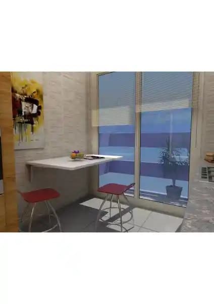 Peak Dizayn Bmd Duvara Monte Masa: Modern ve Pratik Dar Alan Çözümü