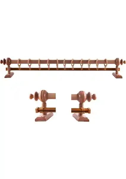 Perdejim Meşe Ahşap Rustik Perde Askısı: Dayanıklı ve Estetik İç Mekan Dekorasyonu İçin