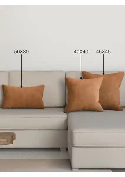 Perle Home Daily Series Antik Renk Kırlent Kılıfı: Şık ve Dayanıklı Ev Dekorasyon Ürünü