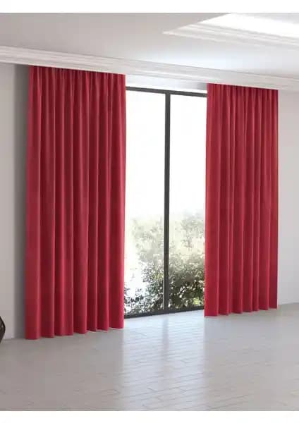 Perle Home Daily Serisi Gelincik Rengi Ada Fon Perde Modern İç Mekanlar İçin Şık ve Kullanışlı Tasarım