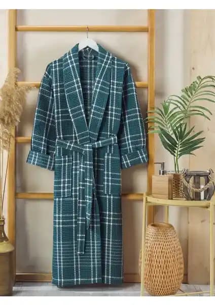 Philippus Erkek Yazlık Ekose Bornoz Şıklık ve Konfor Sunan Tasarım