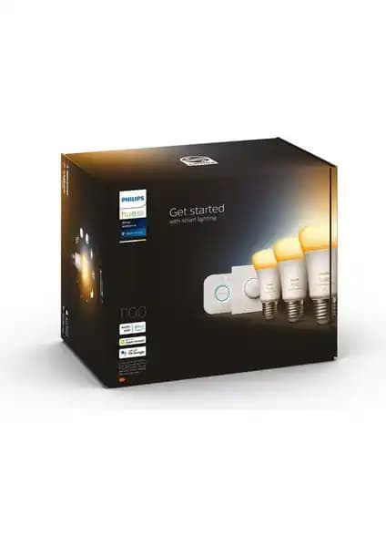 Philips Hue Beyaz Ambiyans Akıllı Başlangıç Seti Enerji Tasarruflu ve Kolay Kullanım