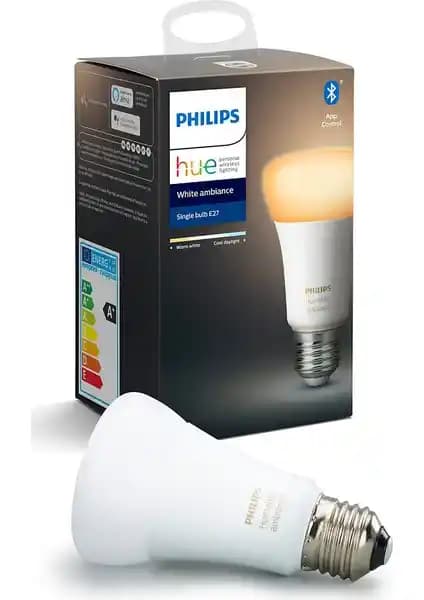Philips Hue Beyaz Ambiyans Akıllı Bluetooth Ampul E27 ile Modern ve Enerji Verimli Aydınlatma