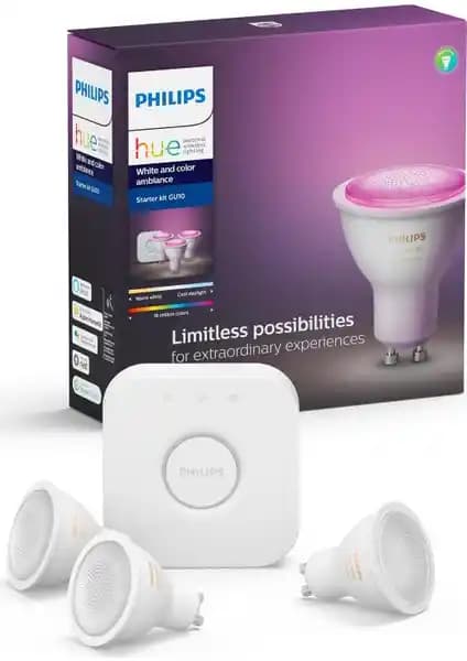 Philips Hue Renkli Akıllı Spot Başlangıç Seti: Modern ve Çok Yönlü Aydınlatma Çözümü