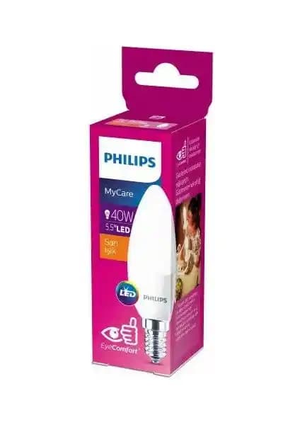 Philips LED 40W Sarı Işık Ampul E14 İnce Duy ile Ev Dekorasyonunu Yeniden Tanımlayın