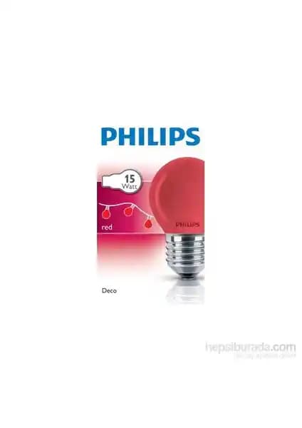 Philips Parti 15W E27 LED Ampul Kırmızı Renkli Enerji Tasarruflu Aydınlatma Çözümü