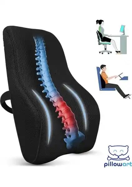 Pillowart Visko Sırt Minderi: Ergonomik Tasarımı ve Sağladığı Destekle Uzun Süreli Oturma Konforu