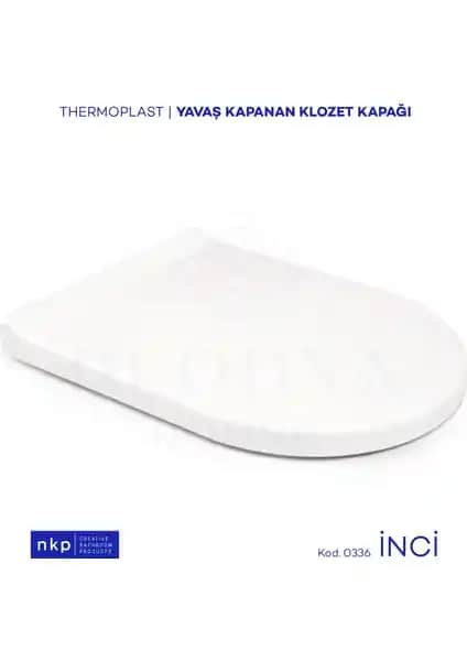 Plodna House İnci D-Form Yavaş Kapanan Klozet Kapağı İyi Tasarım ve Dayanıklılık Sağlar