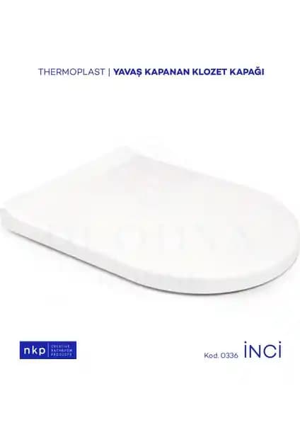 Plodna House İnci D-Form Yavaş Kapanan Klozet Kapağı İyi Tasarım ve Dayanıklılık Sağlar