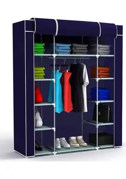 PORMET Bez Dolap Metal Profilli 12 Raflı Geniş Saklama ve Düzenleme Çözümü