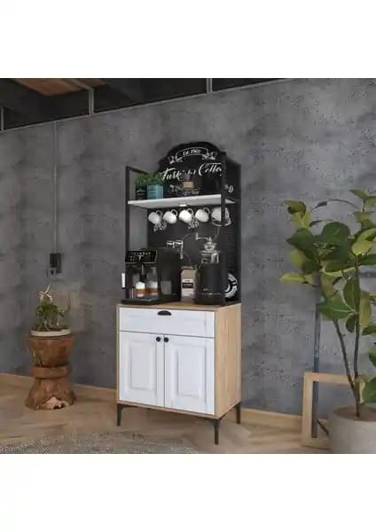 Rani JE158 Işıklı Kahve Köşesi Estetik ve Fonksiyonelliği Bir Arada Sunar