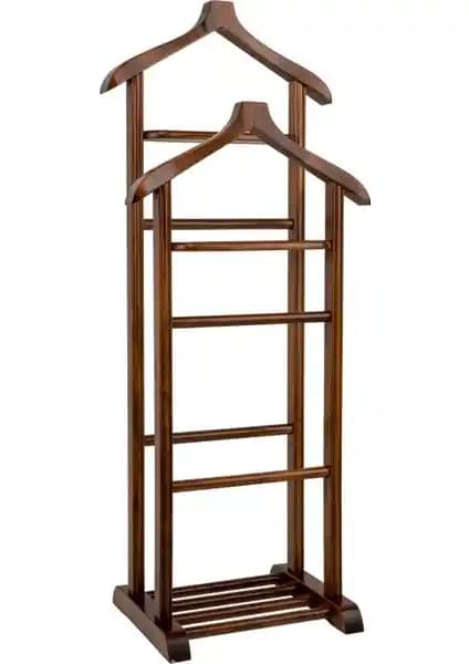 Refilya Masif Ahşap Elit İki Tepeli Dilsiz Uşak: Dayanıklı ve Estetik Ahşap Askı Çözümü