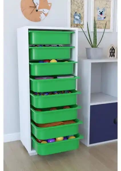 Remaks 8 Sepetli Oyuncak Dolabı: Çok Amaçlı ve Şık Depolama Çözümü