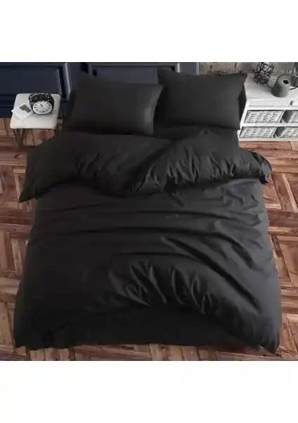 Şanlı Siyah Ranforce Pamuklu Lastik Çarşaflı Nevresim Takımı Özellikleri ve Kullanım Rehberi